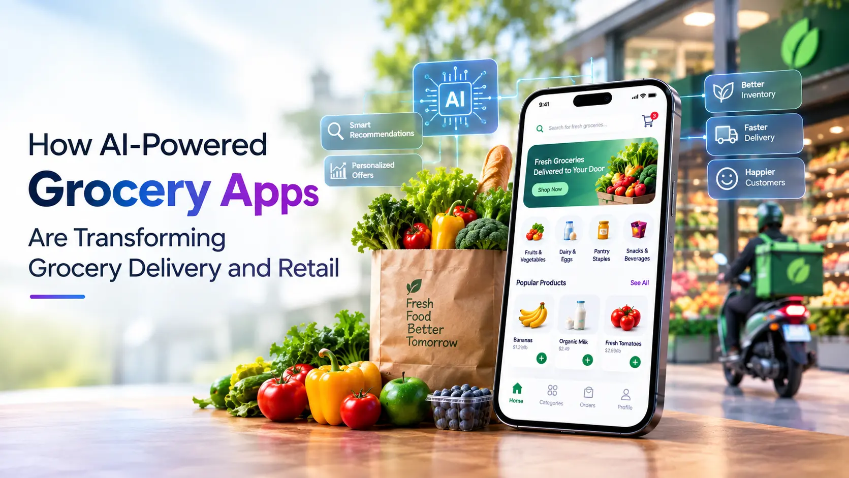 How AI-Powered Grocery Apps Are Transforming Grocery Delivery and Retail